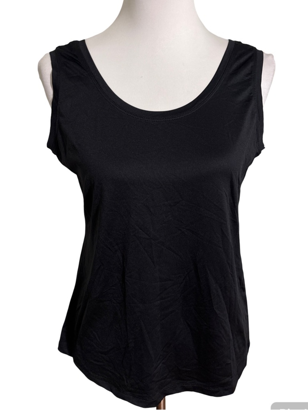 New Directions Black Scoop Neck Tank Top